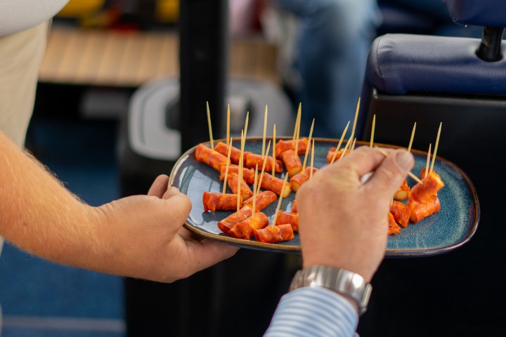 a person holding a cell phone